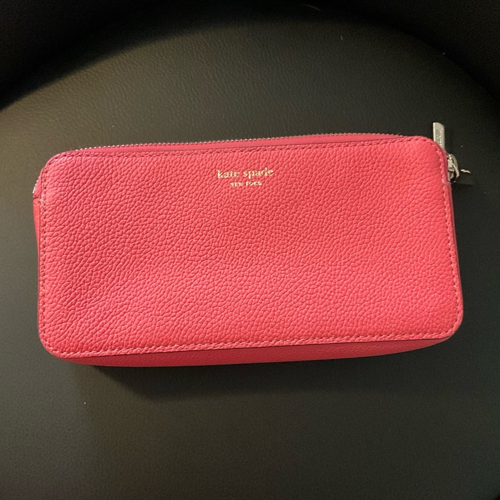 EUC Kate Spade double zip clutch